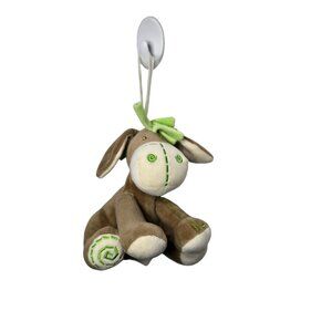 My Baby Love Donkey Plush Stuffed Animal Brown & Green Soft Infant Cuddly Toy